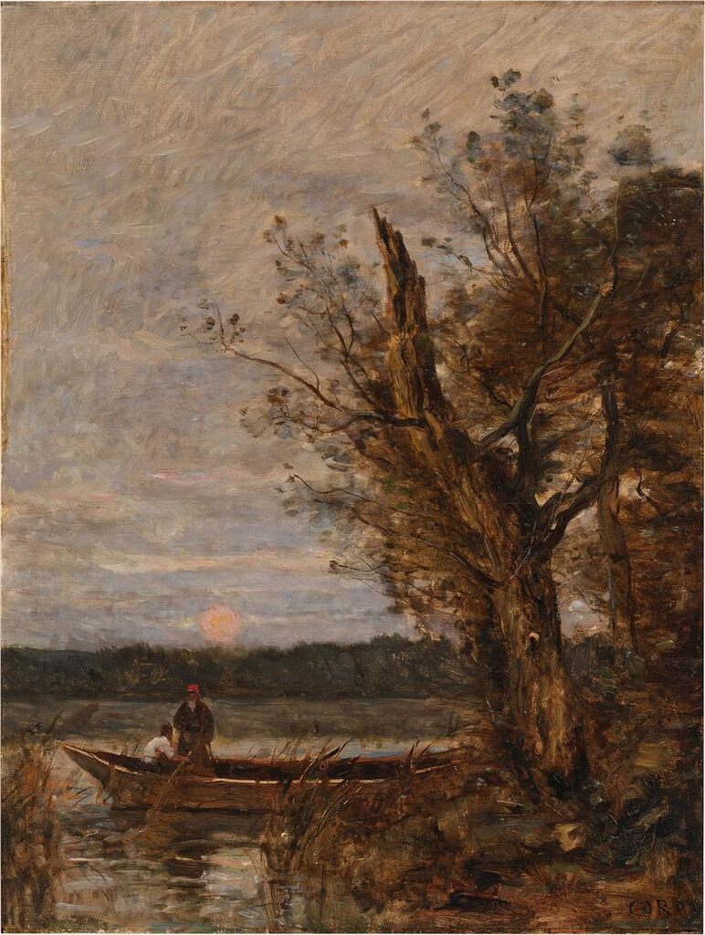 The Ferryman Near the Old Broken Tree (Moonrise) (Le Passeur auprès du vieil arbre brisé (lever de lune))