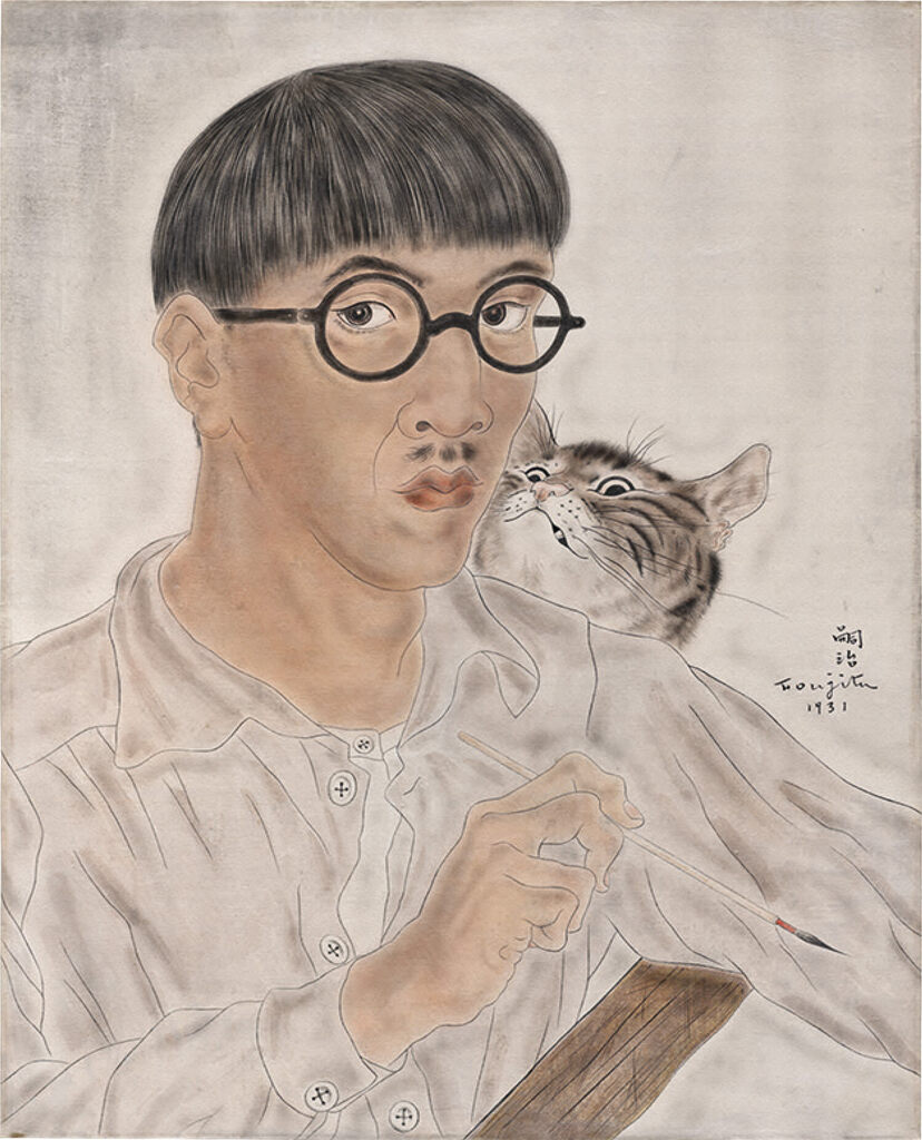 Tsuguharu Foujita, Self-Portrait with a Cat