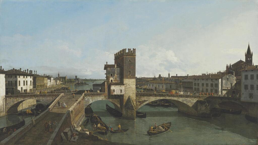 View of Verona with the Ponte delle Navi