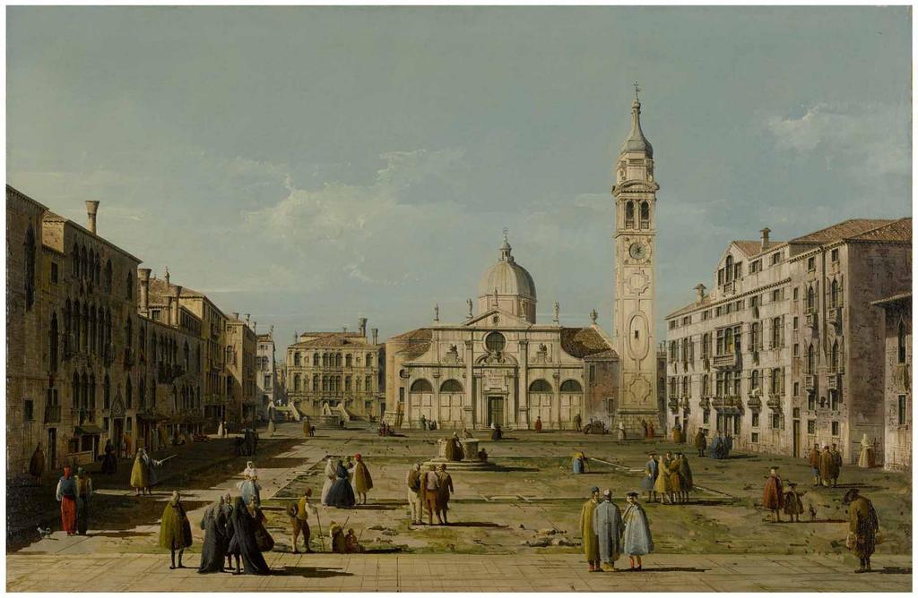 VENICE, A VIEW OF THE CAMPO AND CHURCH OF SANTA MARIA FORMOSA