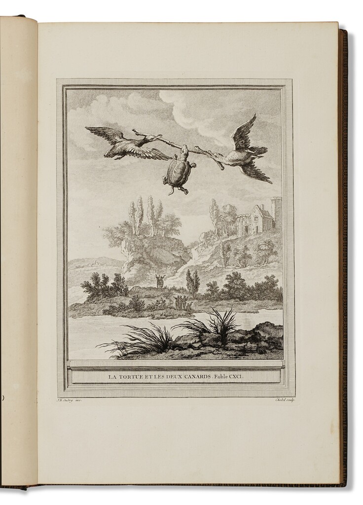 FABLES CHOISIES, MISES EN VERS. PARIS : DESAINT & SAILLANT, ET DURAND, 1755-1759