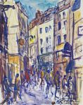 Rue animée à Rouen, 1971.