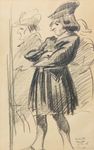 Choriste dans Faust de Gounod, 1927.