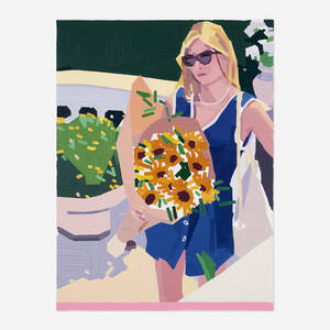 Young Woman with Flowers