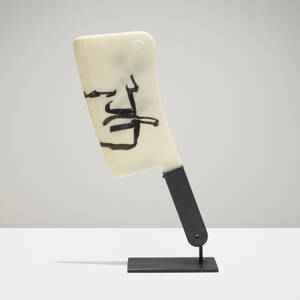 Untitled (Knife on Butcher Block)