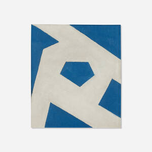 Untitled (Blue and White Abstraction)
