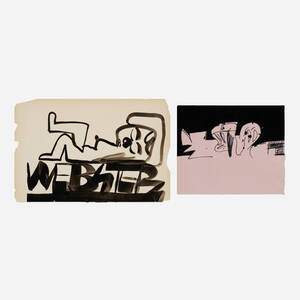 Figure Drawing (two works)