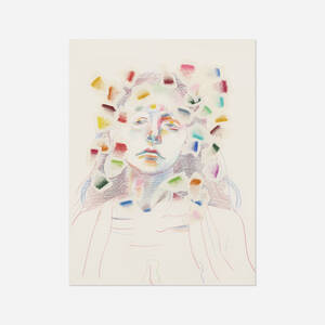 Georgia O'Keefe, original art for the Masters of Colour calender for Zanders Paper