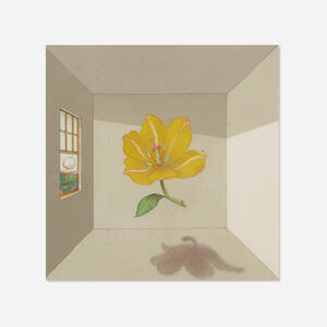 Flower in Room, original art for Fish in the Sky