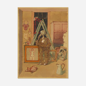 L'oiseau du Bénin, original art for Oeuvres poétiques complètes de Guillaume Apollinaire