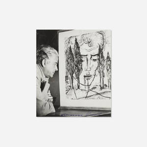 Francis Picabia in his studio, Château de Mai, Mougins