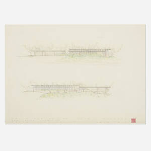 Presentation drawing for the John L. Rayward House, New Canaan, Connecticut