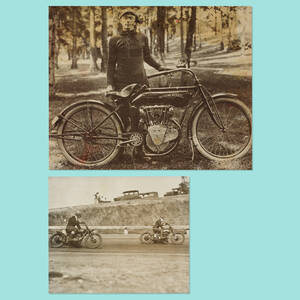 motorcycle photographs (two works)