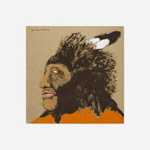 Indian with Porcupine Headdress