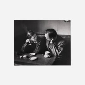 Elizabeth and I in Café in Montparnasse, Paris
