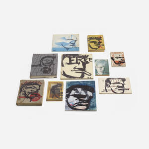 Untitled (ten works on vintage books)