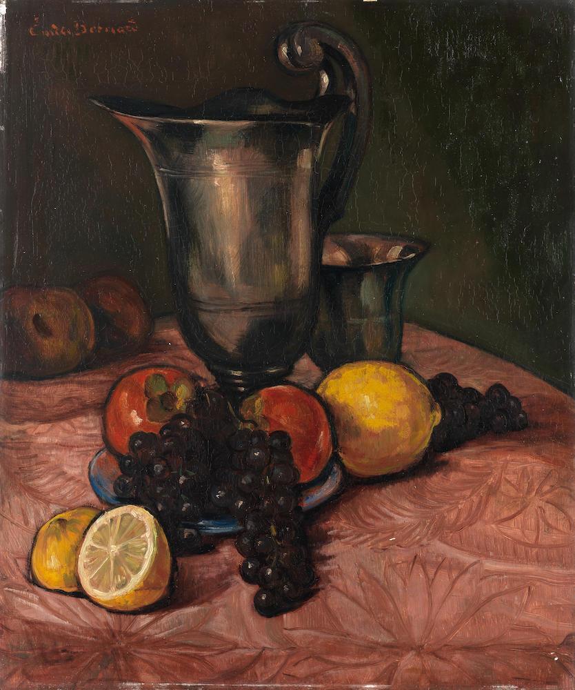 'Natre Morte Aux Fruits, Broc Et Gobelet'