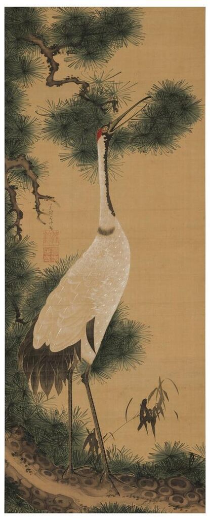 Crane, Pine and Bamboo