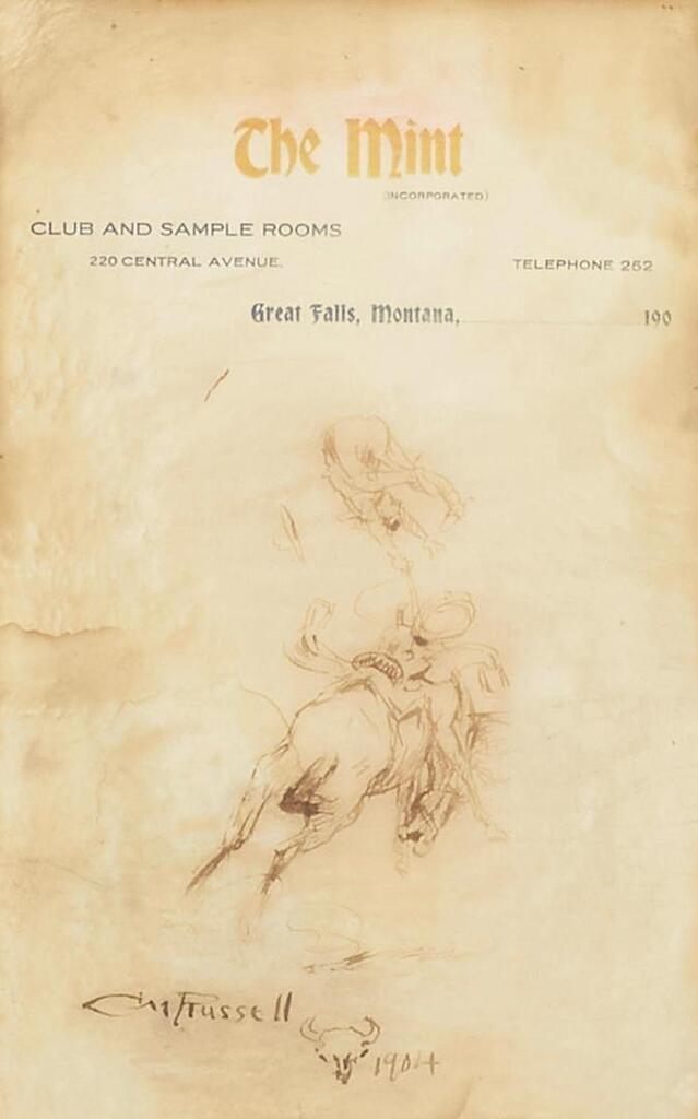 Bucking Horse and Rider
