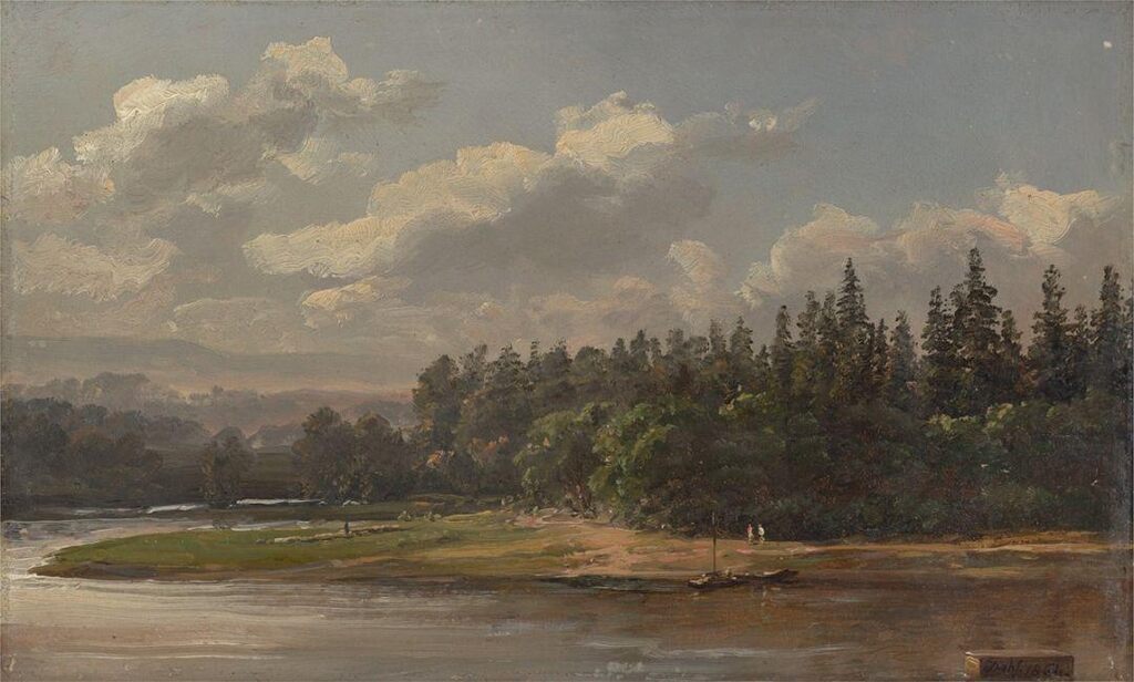 Elbe landscape near Dresden (”River Landscape”)