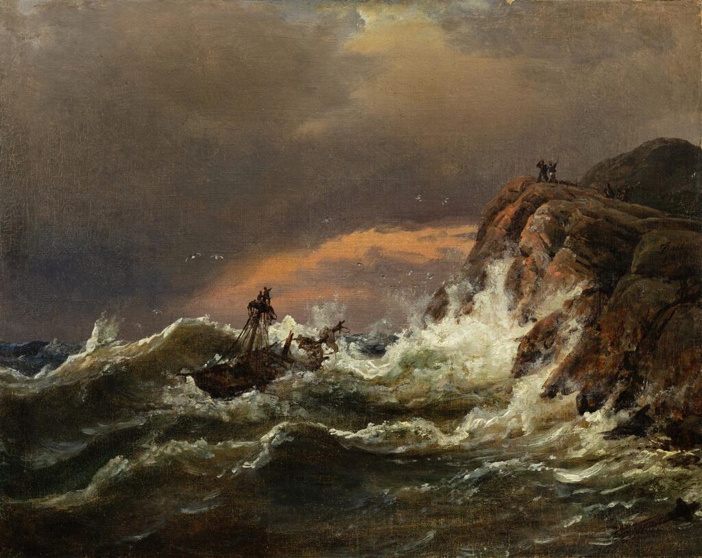 Shipwreck on the Coast between Larvik and Fredriksvern