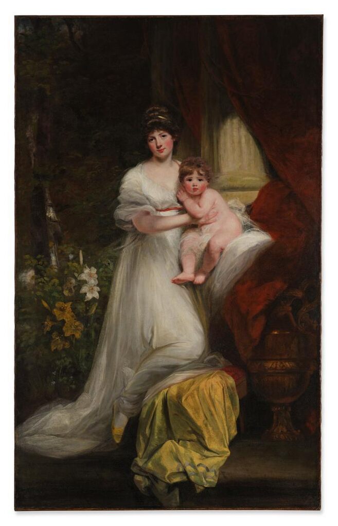 Jane Harley (née Scott), Countess of Oxford, with Her Daughter, Jane Elizabeth Harley (later Lady Bickersteth Langdale)