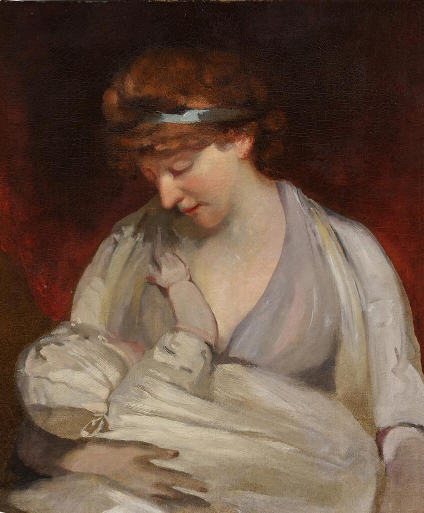 Lady and child