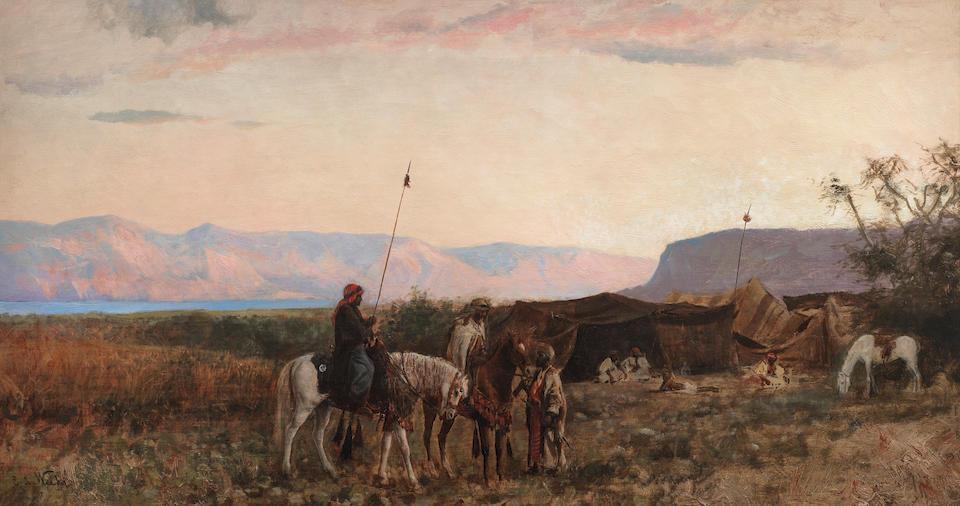 A Bedouin camp near the Dead Sea