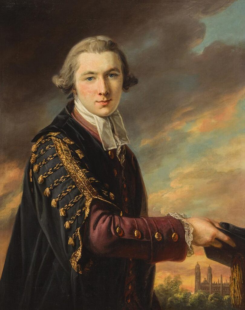 Portrait of Luke Gardiner, 1st Viscount Mountjoy (1745-1798), with a View of King's College Chapel, Cambridge