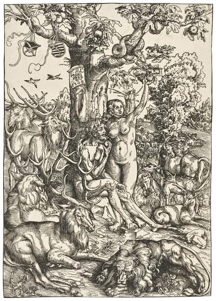 Adam and Eve in Paradise
