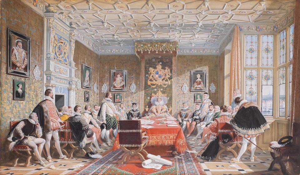 Queen Elizabeth I and her privy council