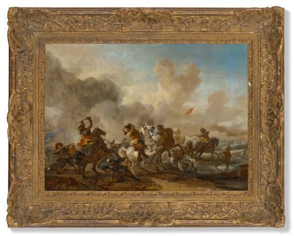 A cavalry skirmish