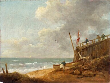 Figures on the coast