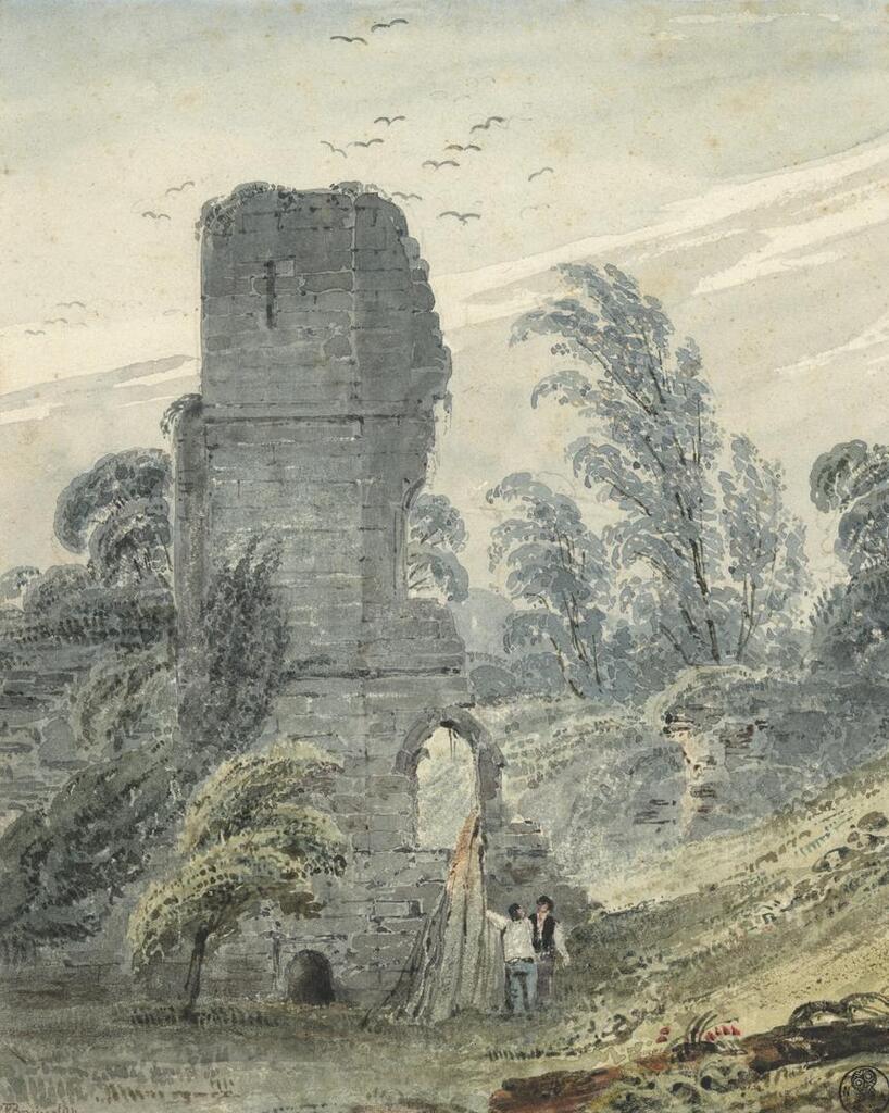 The ruins of Chateau d'Harcourt, near Lillebonne
