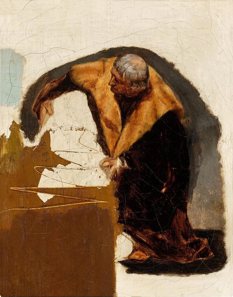 Study of Sir John Brydges for The Execution of Lady Jane Grey