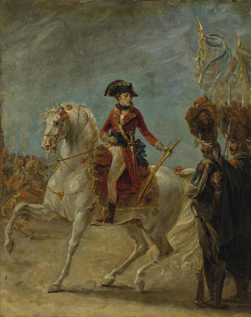 Le général Bonaparte remettant le sabre d'honneur aux grenadiers de la Garde après la bataille de Marengo