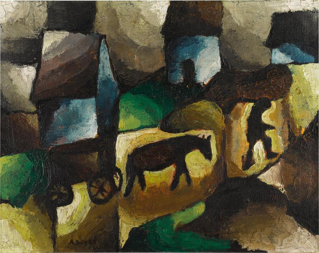 Mensch, Pferd, Wagen (Man, horse, wagon)
