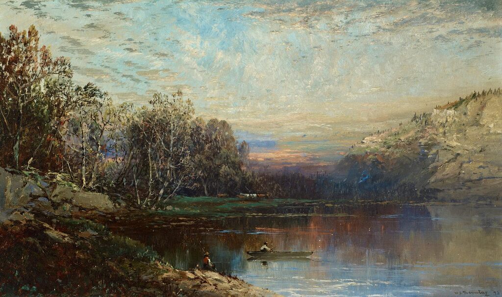 Landscape with Rowboat