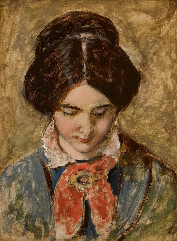 Study for 'The Crochet Worker'