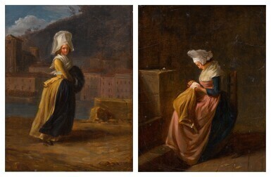 'La Coquette' (The flirtatious woman); and 'La Travailleuse' (The diligent woman)