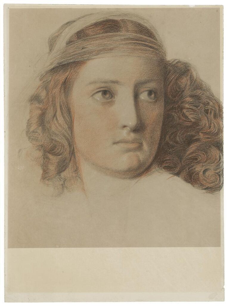 Head of a young woman, probably Marianne Shingles