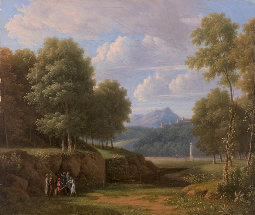 The clap game in a classic landscape