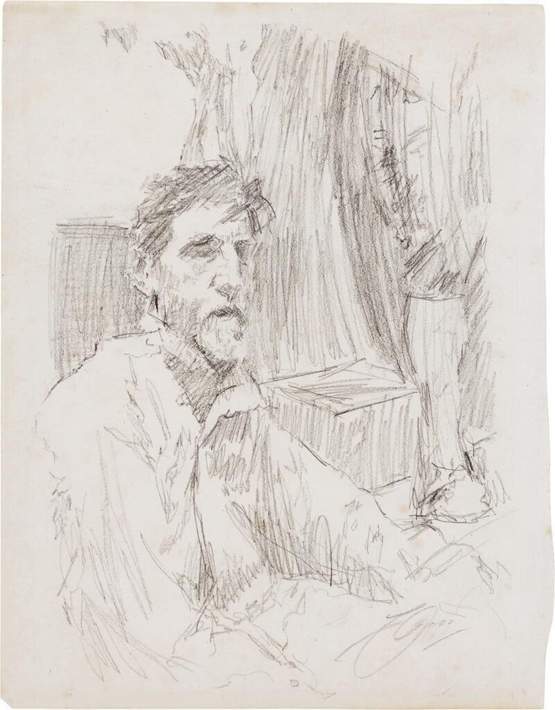 Portrait of the American Sculptor, Augustus Saint-Gaudens (Dublin 1848-1907 Cornish, New Hampshire)