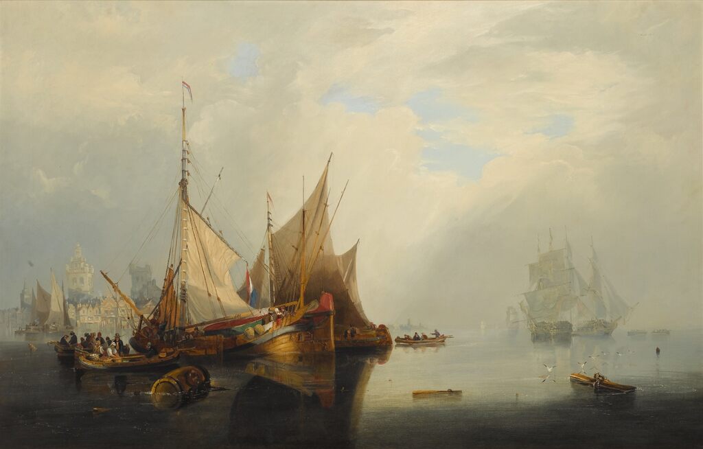 Shipping off a Dutch Port Town