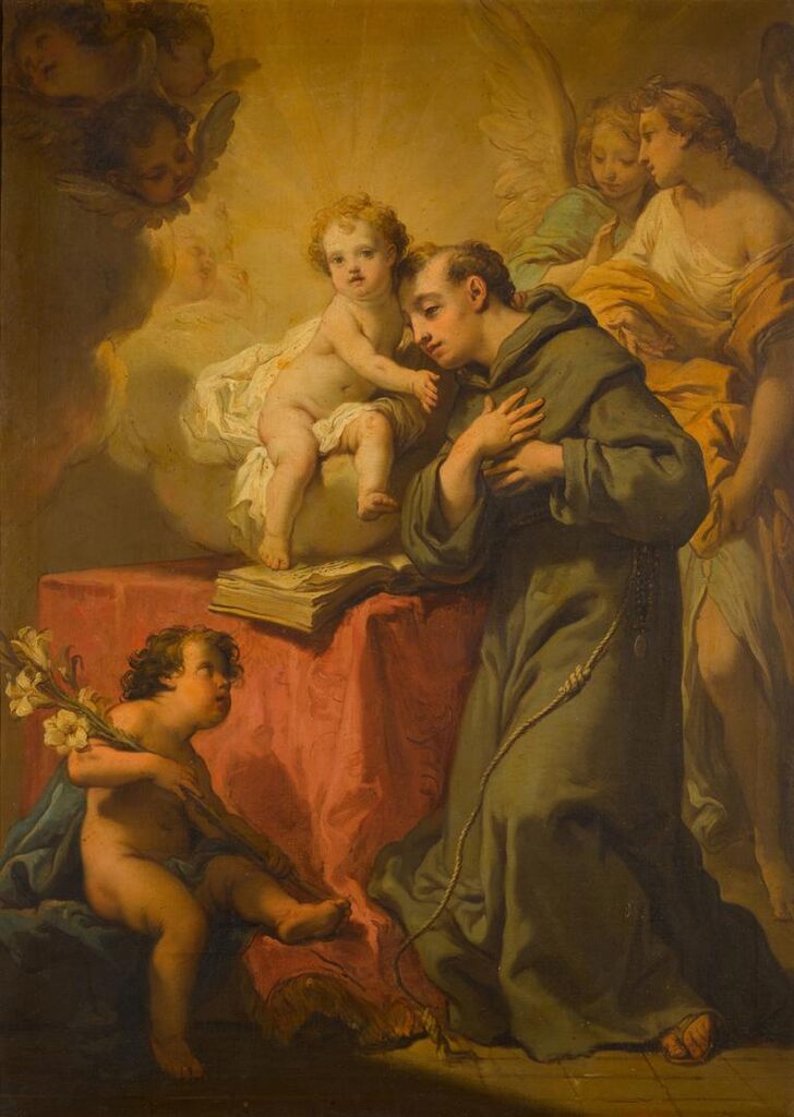 Saint Anthony of Padua adoring the Christ Child