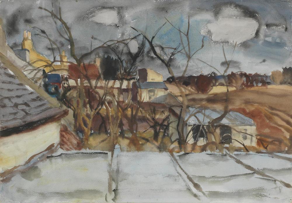 From a window, Temple
