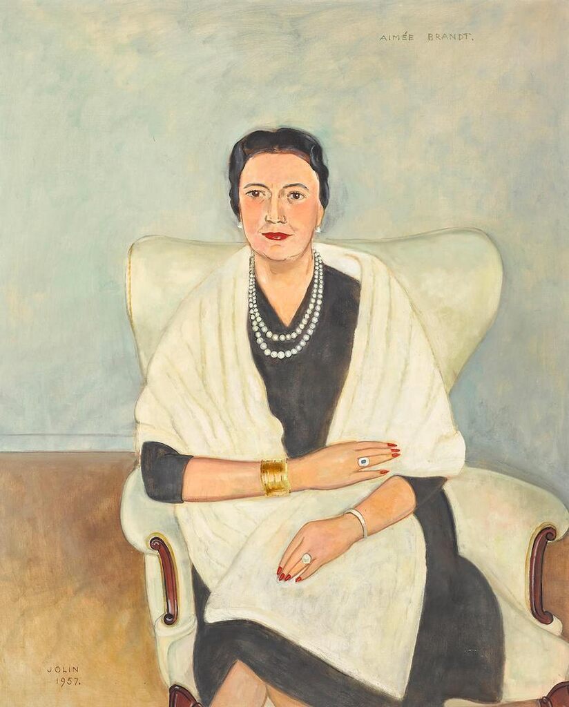A portrait of Aimée Brandt