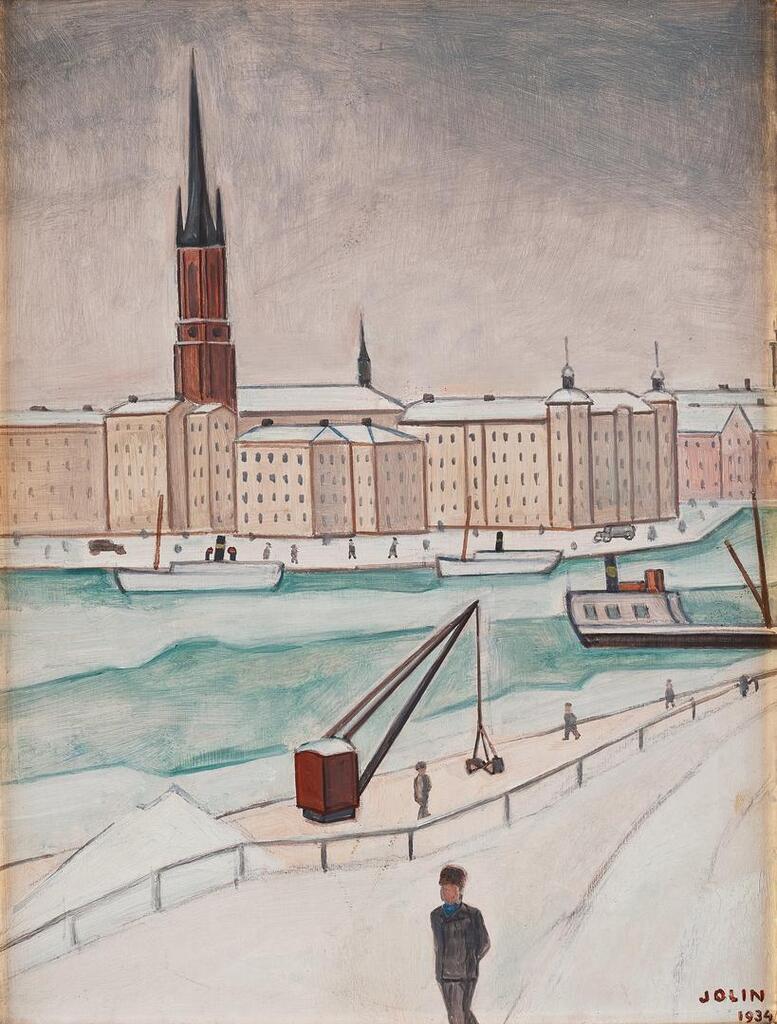 View from Stockholm over Riddarholmen