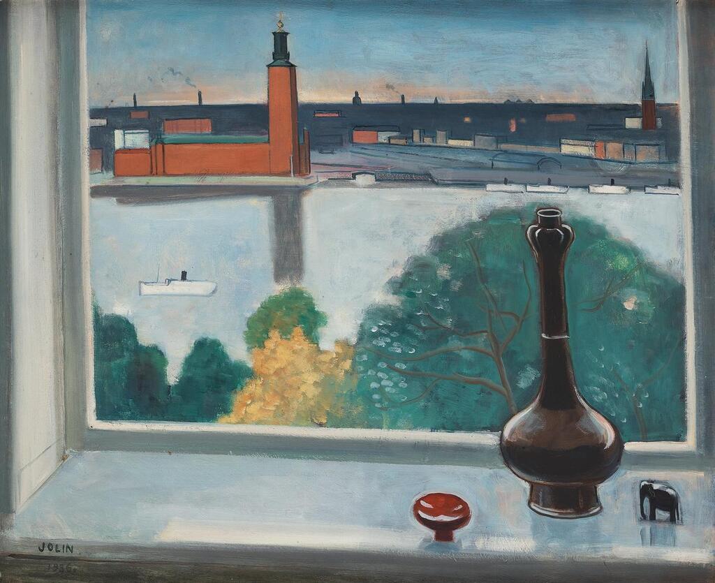 "Fönsterutsikt, Stockholm".