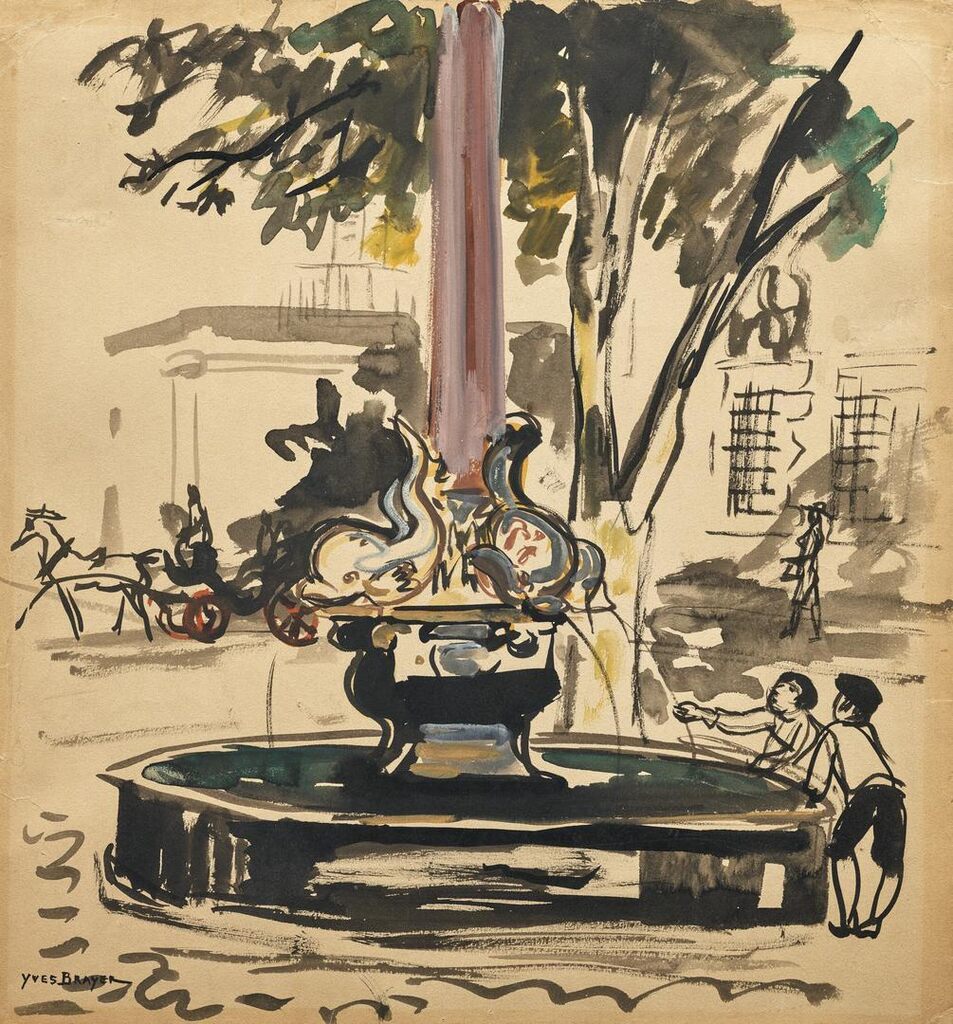 La Fontaine des quatre dauphins, Aix-en-Provence